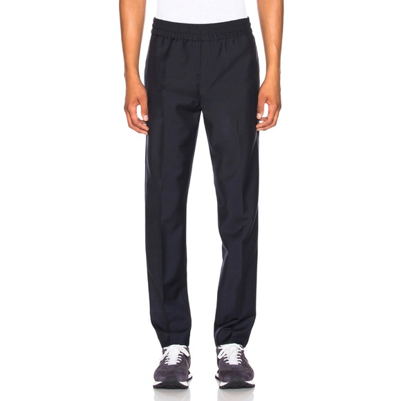 Acne Studios Ryder Wool Mohair Drawstring Trousers Dark Navy Blue EU 52 / US 42 - Picture 1 of 6